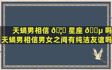 天蝎男相信 🦋 星座 🐵 吗(天蝎男相信男女之间有纯洁友谊吗)